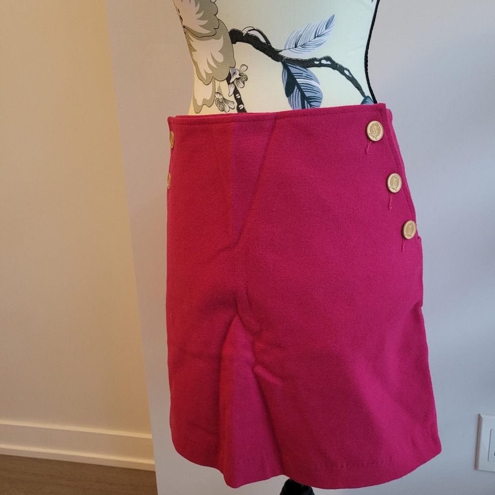 Tommy Hilfiger Pink Wool Skirt